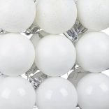 112 részes karácsonyfadísz, több színben-fehér