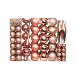 112 részes karácsonyfadísz, több színben-rose gold