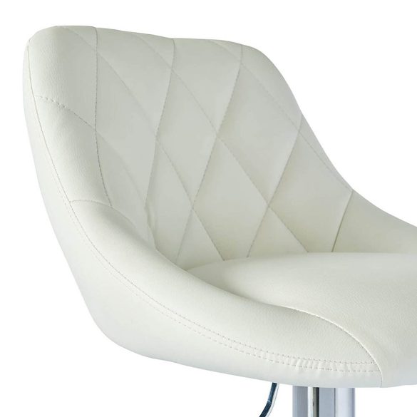 2 db háttámlás bárszék, 2 színben-fehér