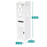 Keskeny fürdőszobai szekrény