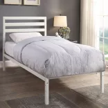 Bella fém ágykeret ajándék ágyráccsal, több méretben és színben-Fehér 90x200 cm-es-fehér