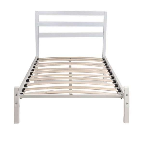 Bella fém ágykeret ajándék ágyráccsal, több méretben és színben-Fehér 160x200 cm-es-fehér