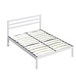 Bella fém ágykeret ajándék ágyráccsal, több méretben és színben-Fehér 160x200 cm-es-fehér