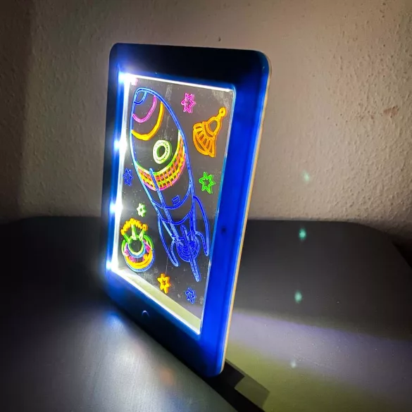 Világító varázstábla több típusban-világító+3D szemüveg-világűr