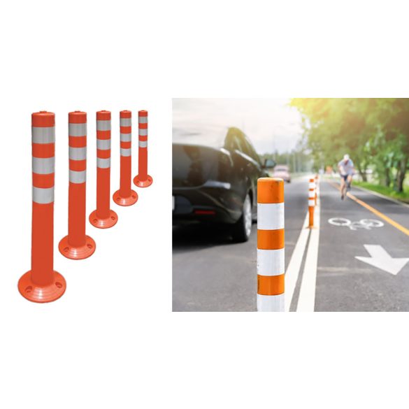 Műanyag terelőoszlop 5 db