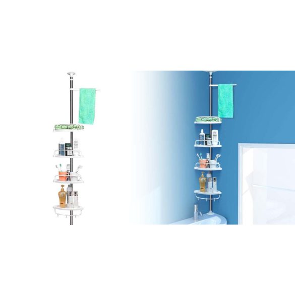 Teleszkópos fürdőszobapolc