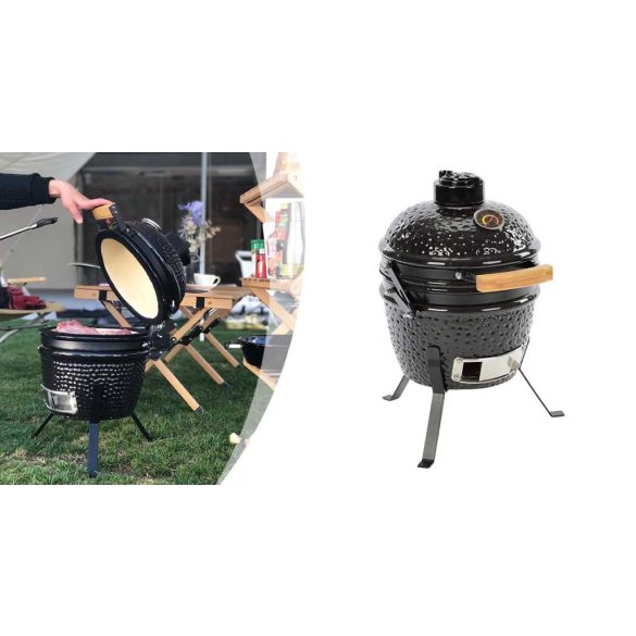 Mini kamado grill