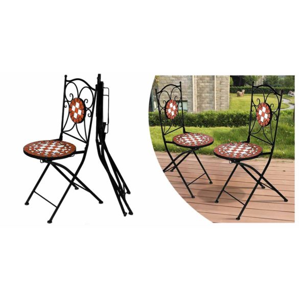 Mozaikmintás szék 2 db