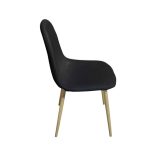 4 db szövetborítású szék, több színben-fekete