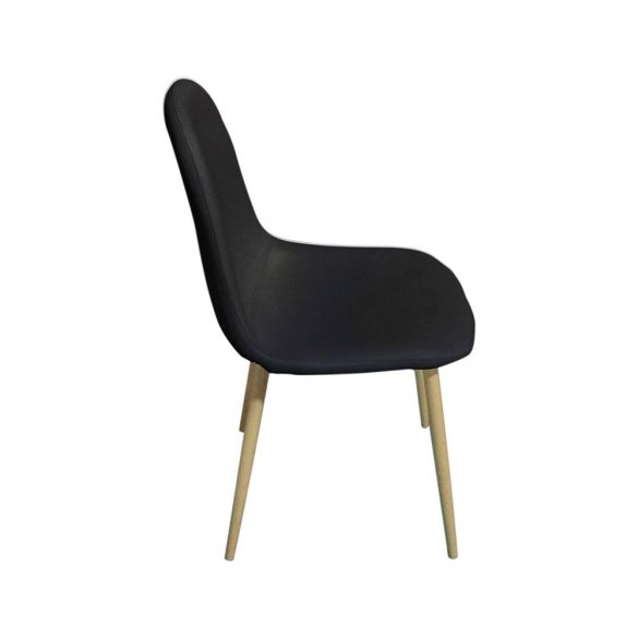 4 db szövetborítású szék, több színben-fekete