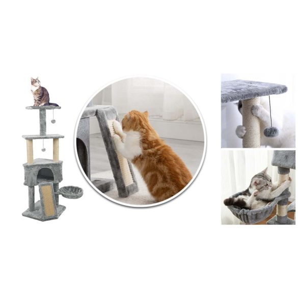 Macska mászóka-szürke