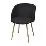 Betti kárpitozott szék, 2 db -fekete