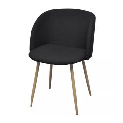 Betti kárpitozott szék, 2 db -fekete