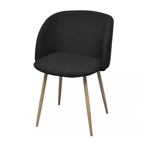 Betti kárpitozott szék, 2 db -fekete