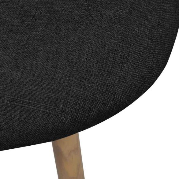 Betti kárpitozott szék, 2 db -fekete