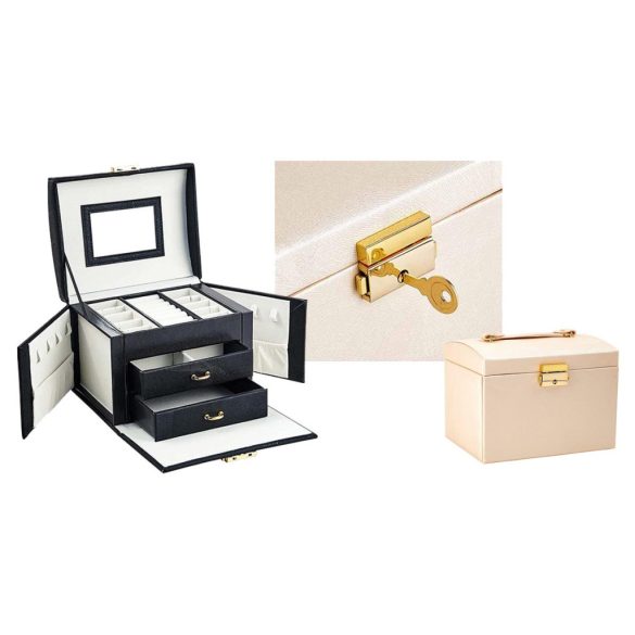 Ékszertartó táska, több színben-pezsgőszín