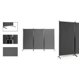 Mobil térelválasztó 260x180cm, szürke