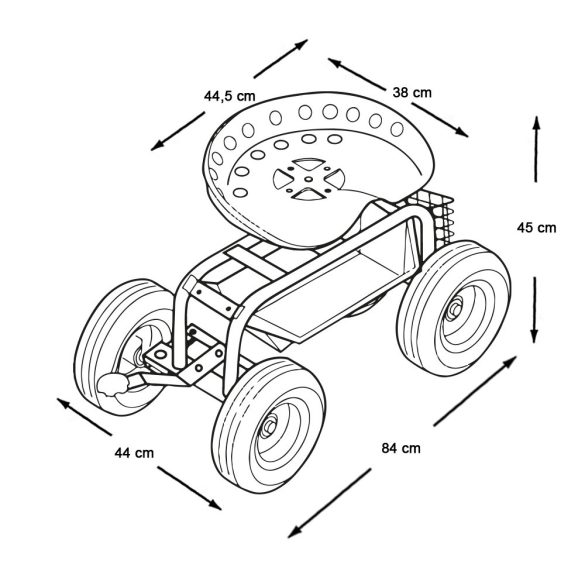 Guruló kerti ülőke