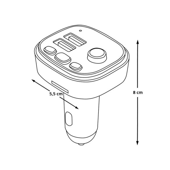 Többfunkciós autós transzmitter