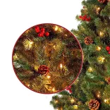 LED-es műfenyő több típusban, melegfehér-260 LED-es, 180 cm