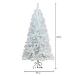 Fehér műfenyő - több méretben-210 cm-es