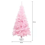 Rózsaszín műfenyő - több méretben-210 cm-es
