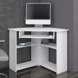 Sarok laptop asztal, fehér