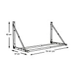 Falra szerelhető gumiabroncs tartó állvány