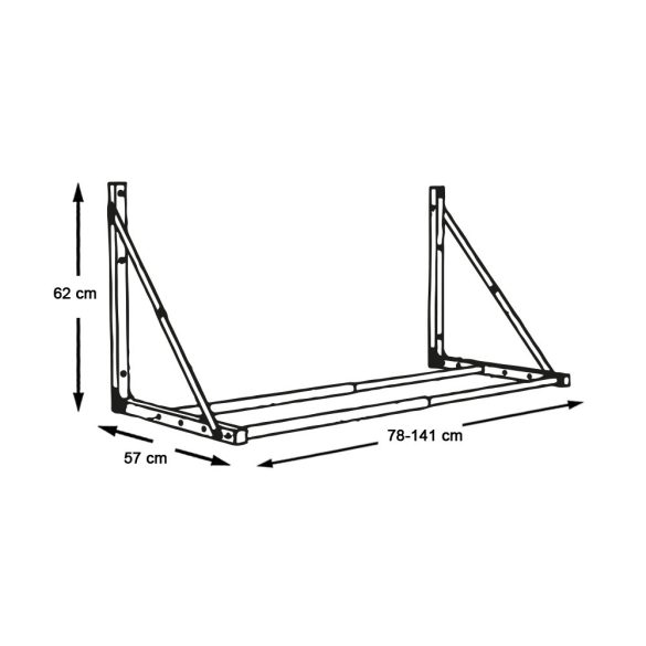 Falra szerelhető gumiabroncs tartó állvány