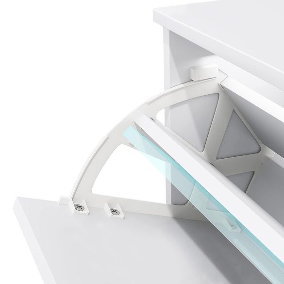 Cipős szekrény 3 részes, fehér színben