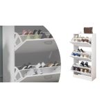 Cipős szekrény 3 részes, fehér színben