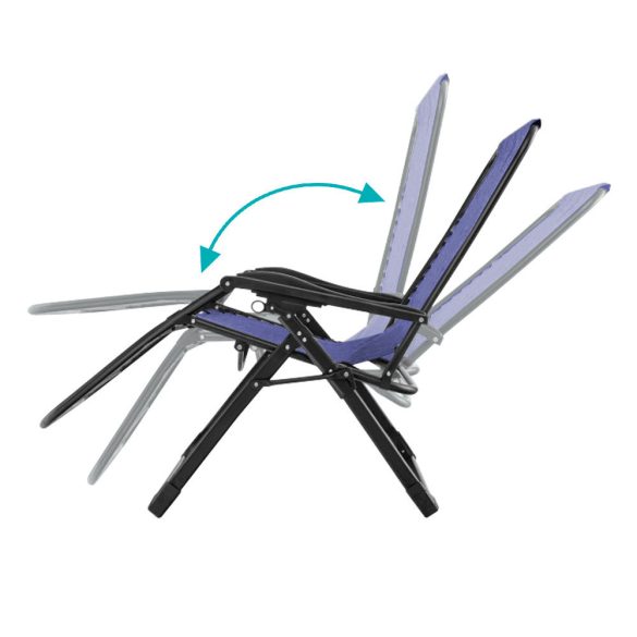 Párnázott zéró gravitáció szék, több színben-kék