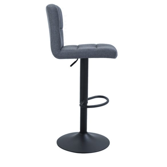 Szövet borítású bárszék 2db, sötétszürke