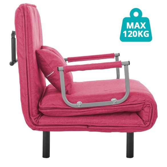 2 az 1-ben fotelágy, több színben-bordó