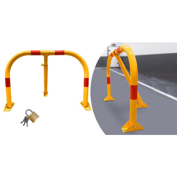 Lehajtható, lakatolható parkolásgátló