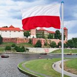 Lengyel zászló, 90*150cm