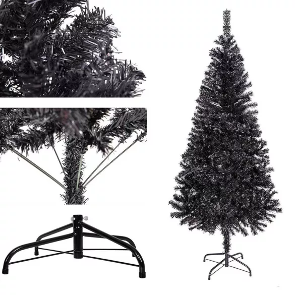 Fekete műfenyő, 120cm 230ág