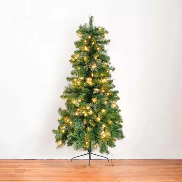 Fél műfenyő 80LED 120cm, 140ág