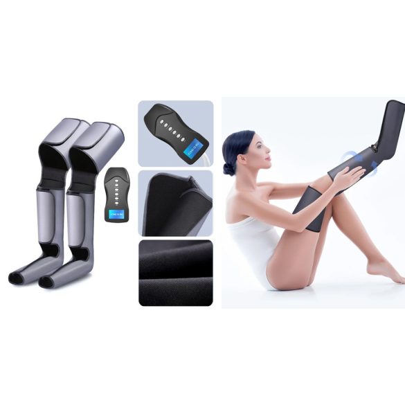 Kompressziós lábmasszírozó és nyirokmasszírozó, távirányítóval