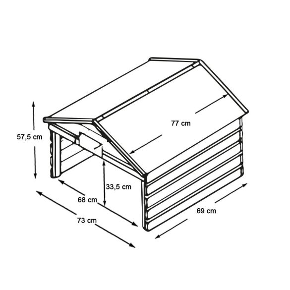 Kerti tároló robotfűnyíróhoz