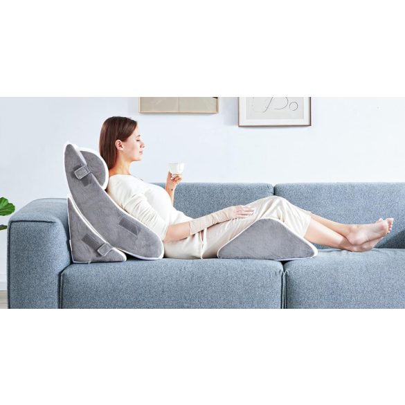 Ortopédiai kialakítású hát-, nyak- és lábtámasz szett, 4 részes