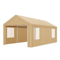 Autóbeálló sátor, bézs