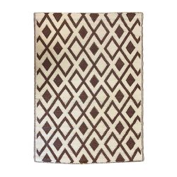 Kültéri szőnyeg, 2 oldalas, 180 x 120 cm, barna