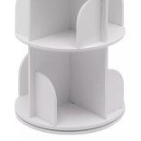 Forgó könyvespolc 46x46x160cm, fehér 