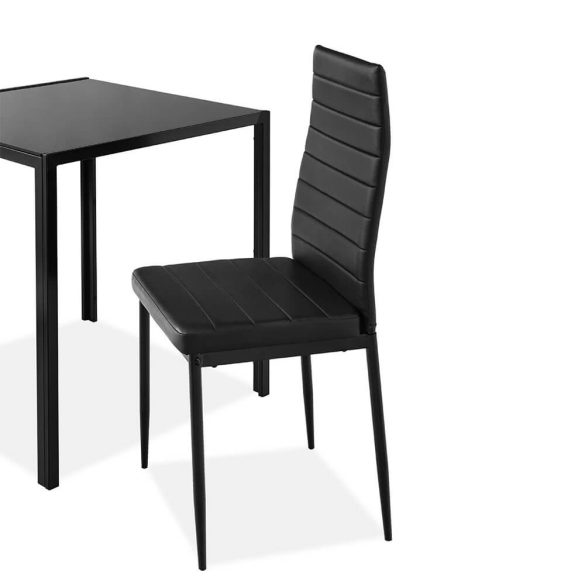 2 személyes étkezőgarnitúra üvegasztallal 