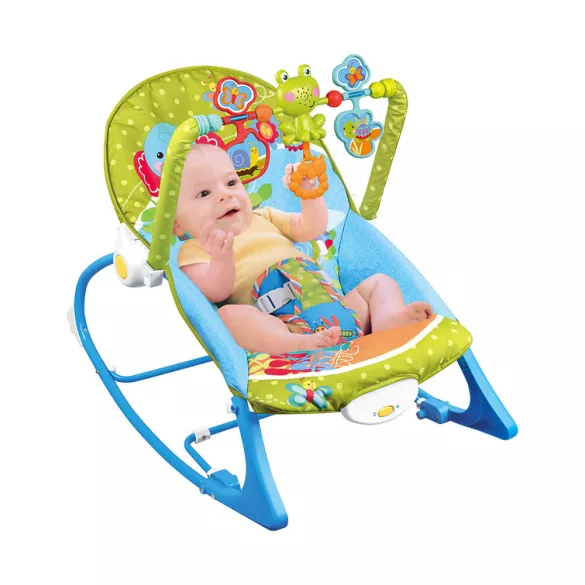 Rezgő, zenélő pihenőszék 18kg-ig, kék