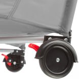 Utazóágy pelenkázó lappal és játékhíddal, szürke