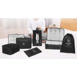 Bőröndrendszerező szett 8 darabos, fekete