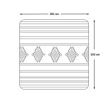 Piknik takaró, 2x2 m