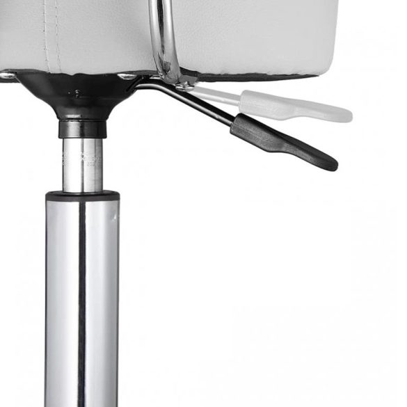 Háttámlás kozmetikai szék, fehér